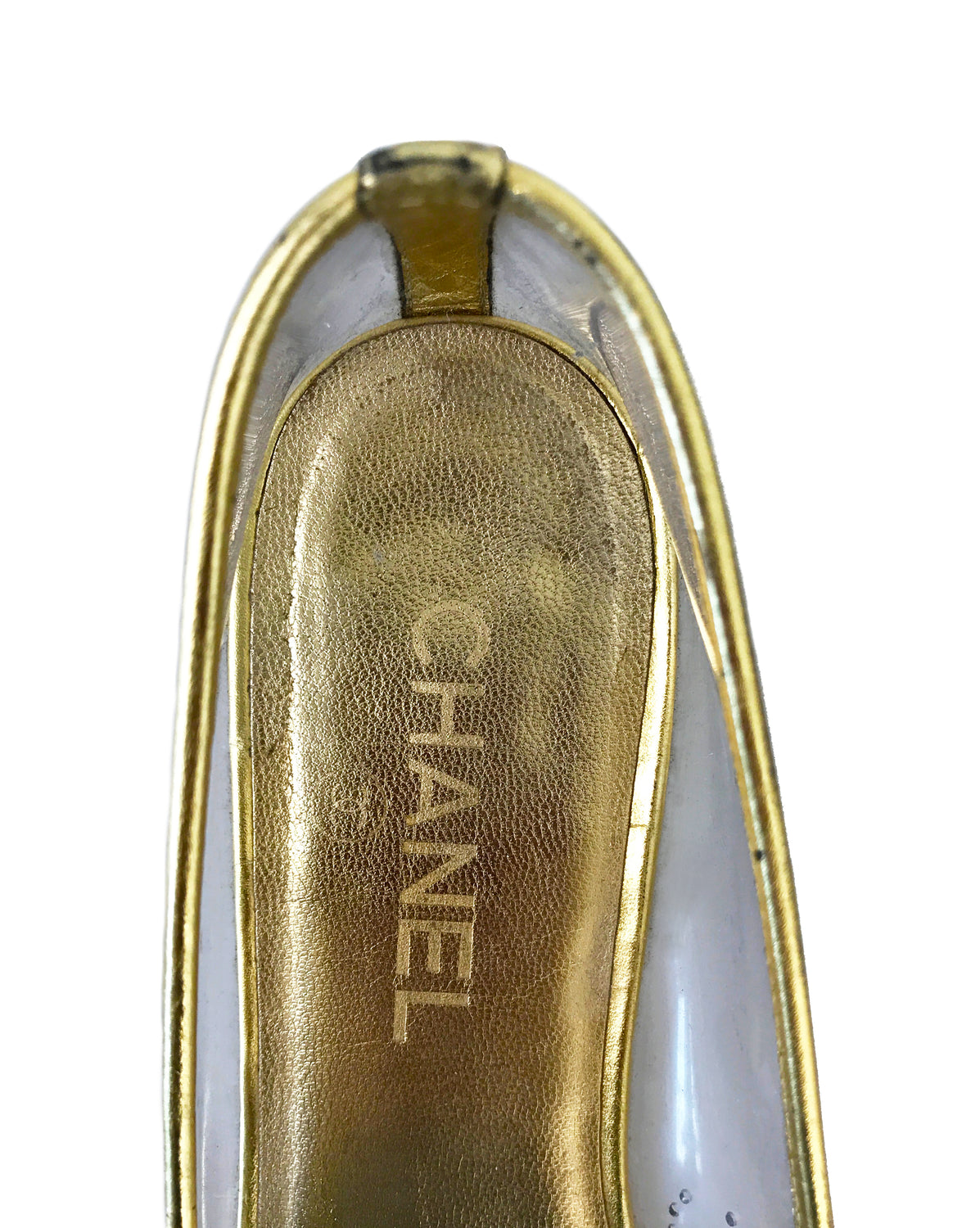 perspex flat shoes