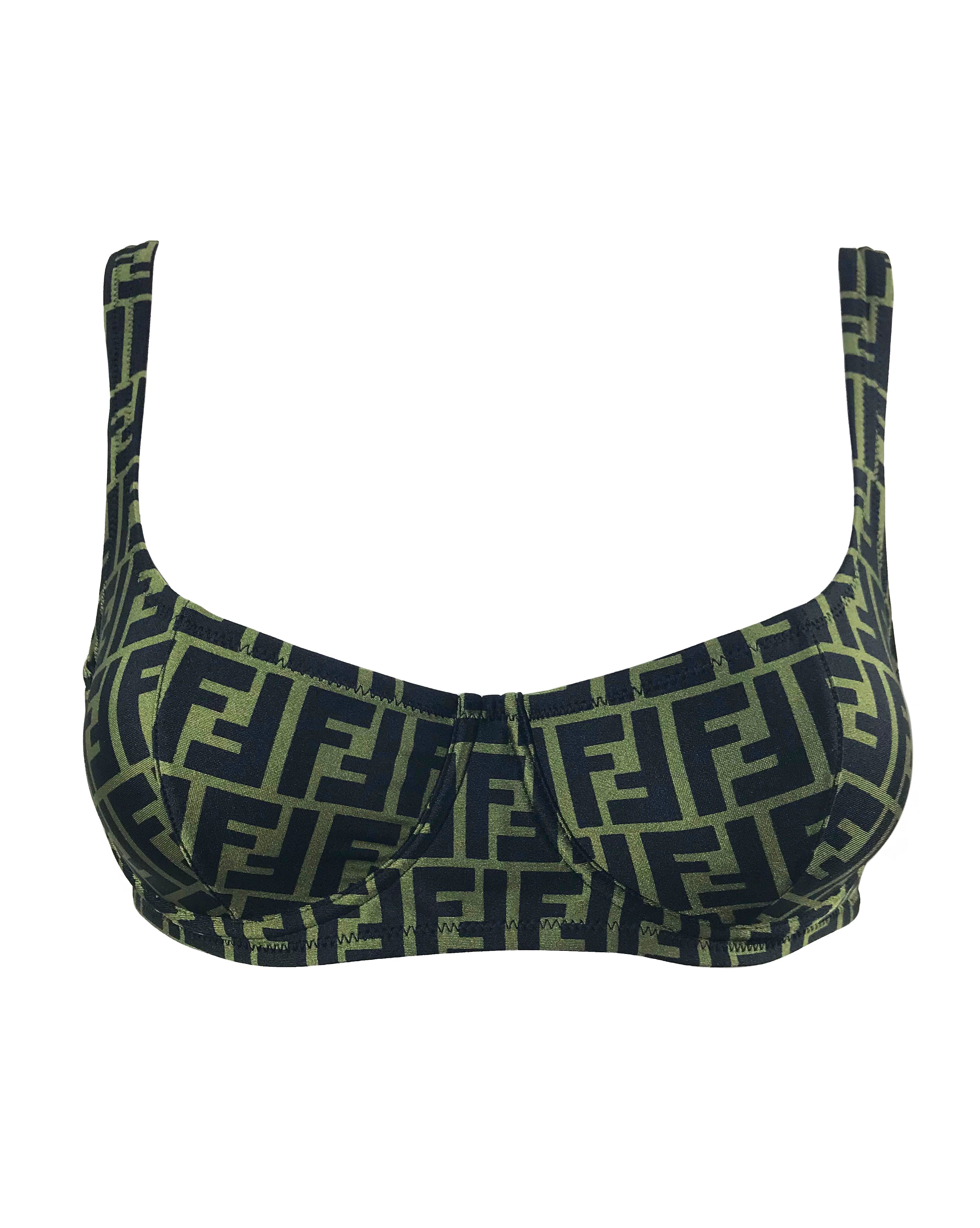 Fendi Green Zucca Print Bikini Set – FRUIT Vintage
