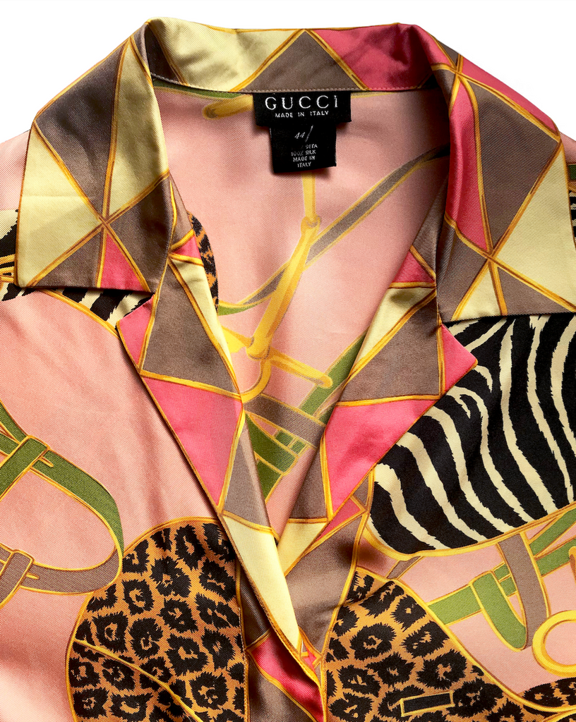 vintage gucci silk blouse