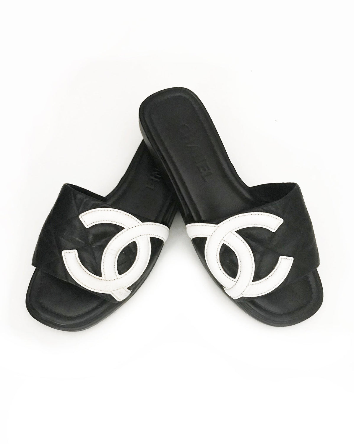 vintage chanel slides