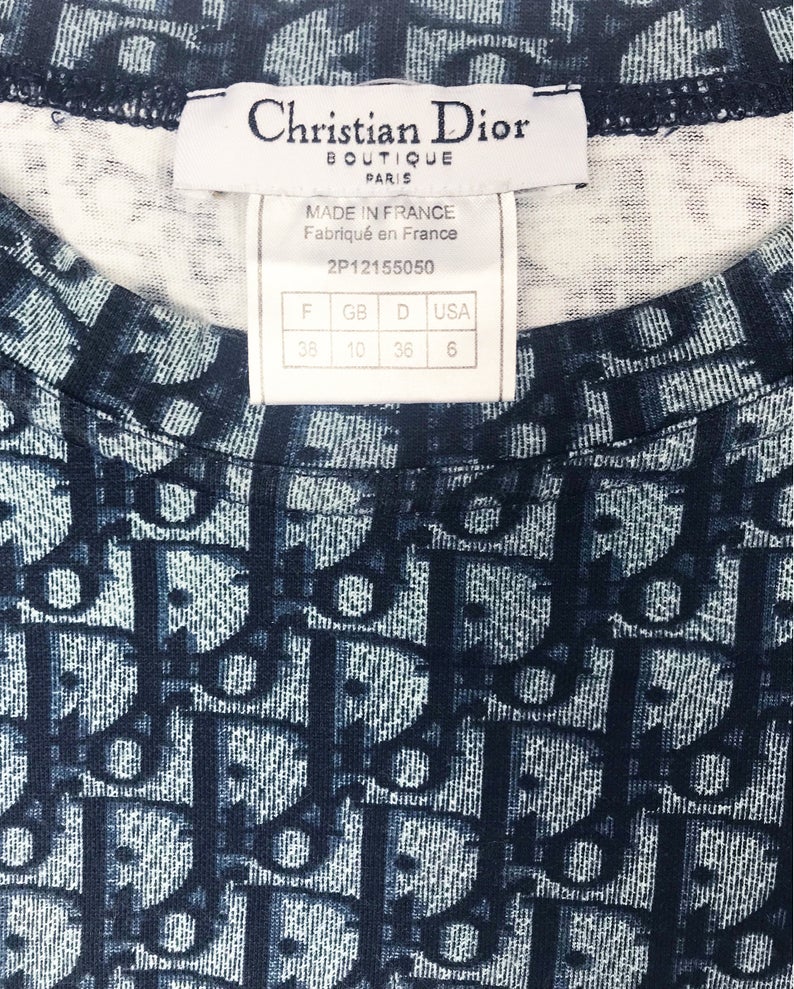 Christian Dior Vintage Trotter Monogram TShirt Top Pink US 8   LuxuryPromise
