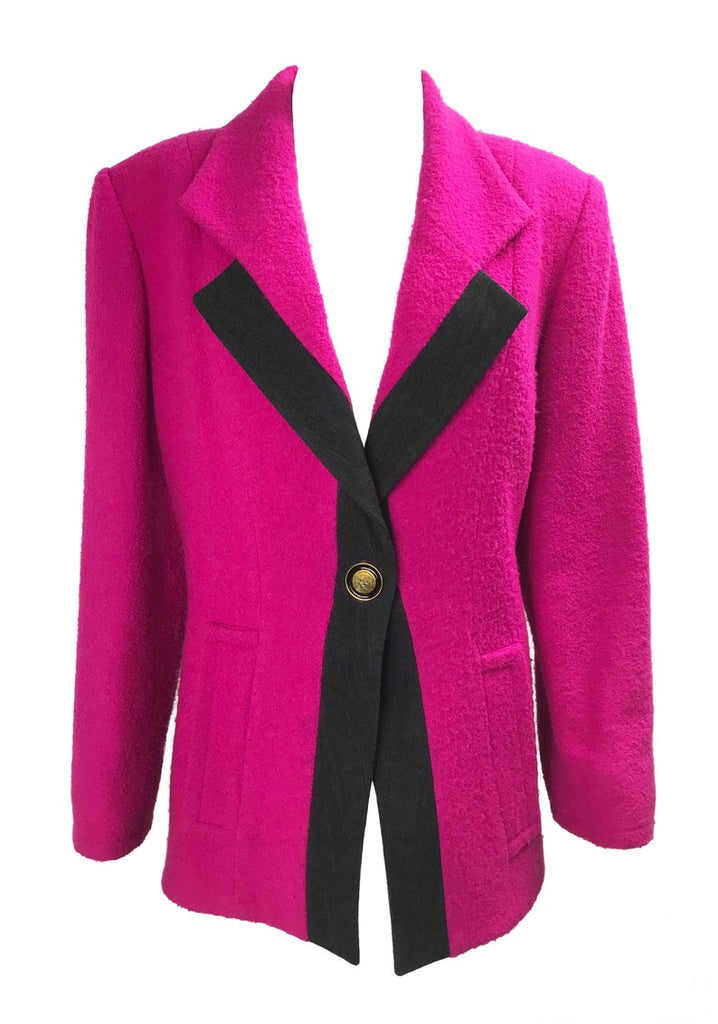 pink boucle jacket