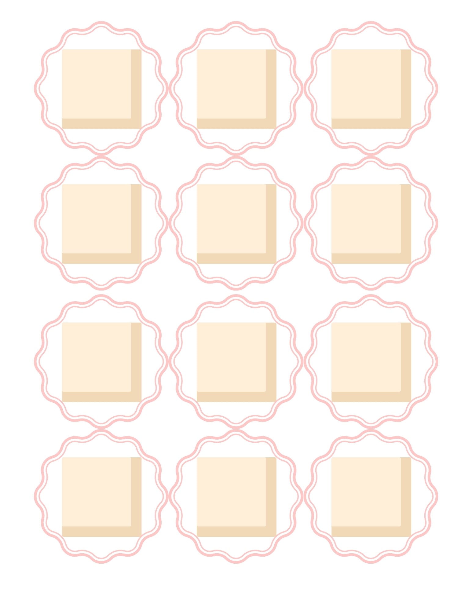 Petit Four Template 3