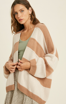 Opening Day Striped Cardi