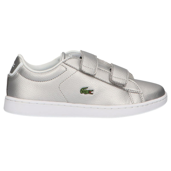 lacoste shoes silver