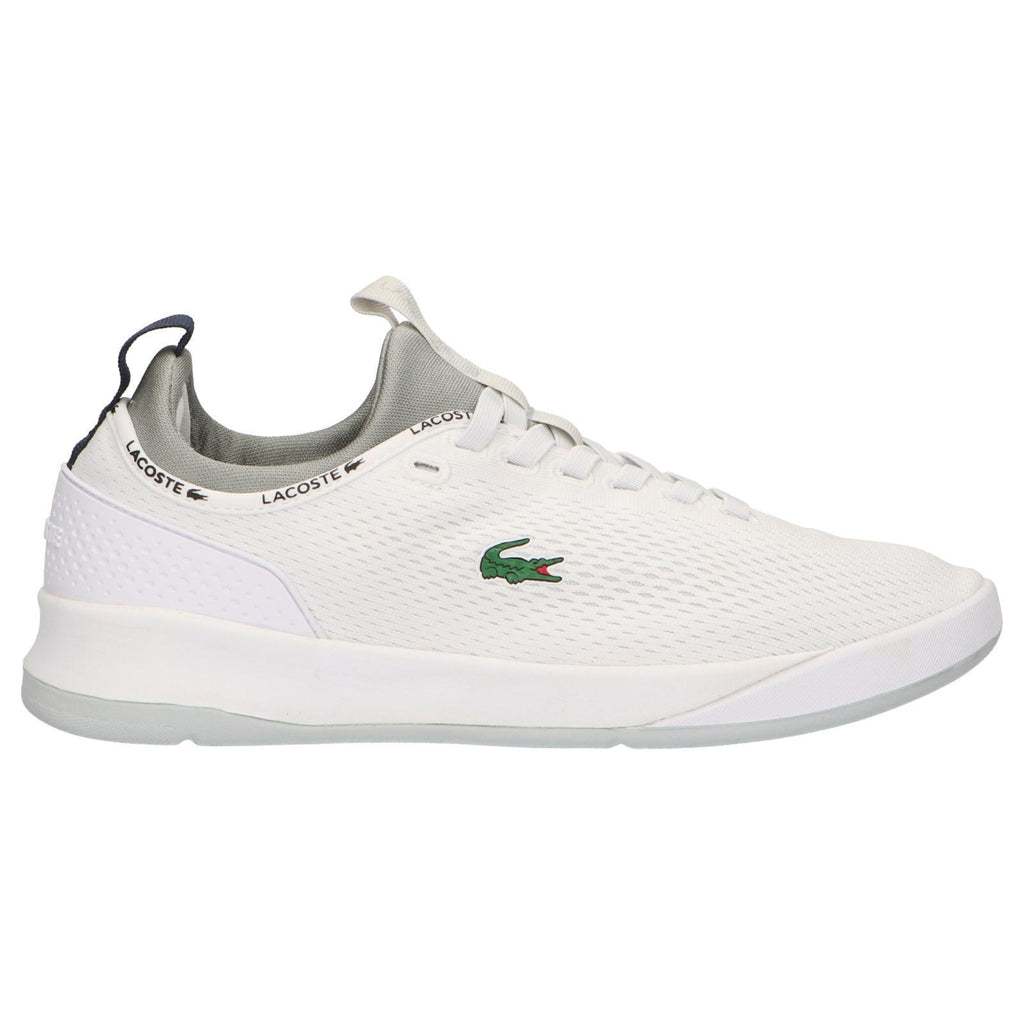 plain white lacoste trainers