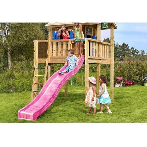 pink childrens slide