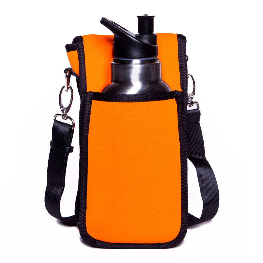 orange water bottle holder