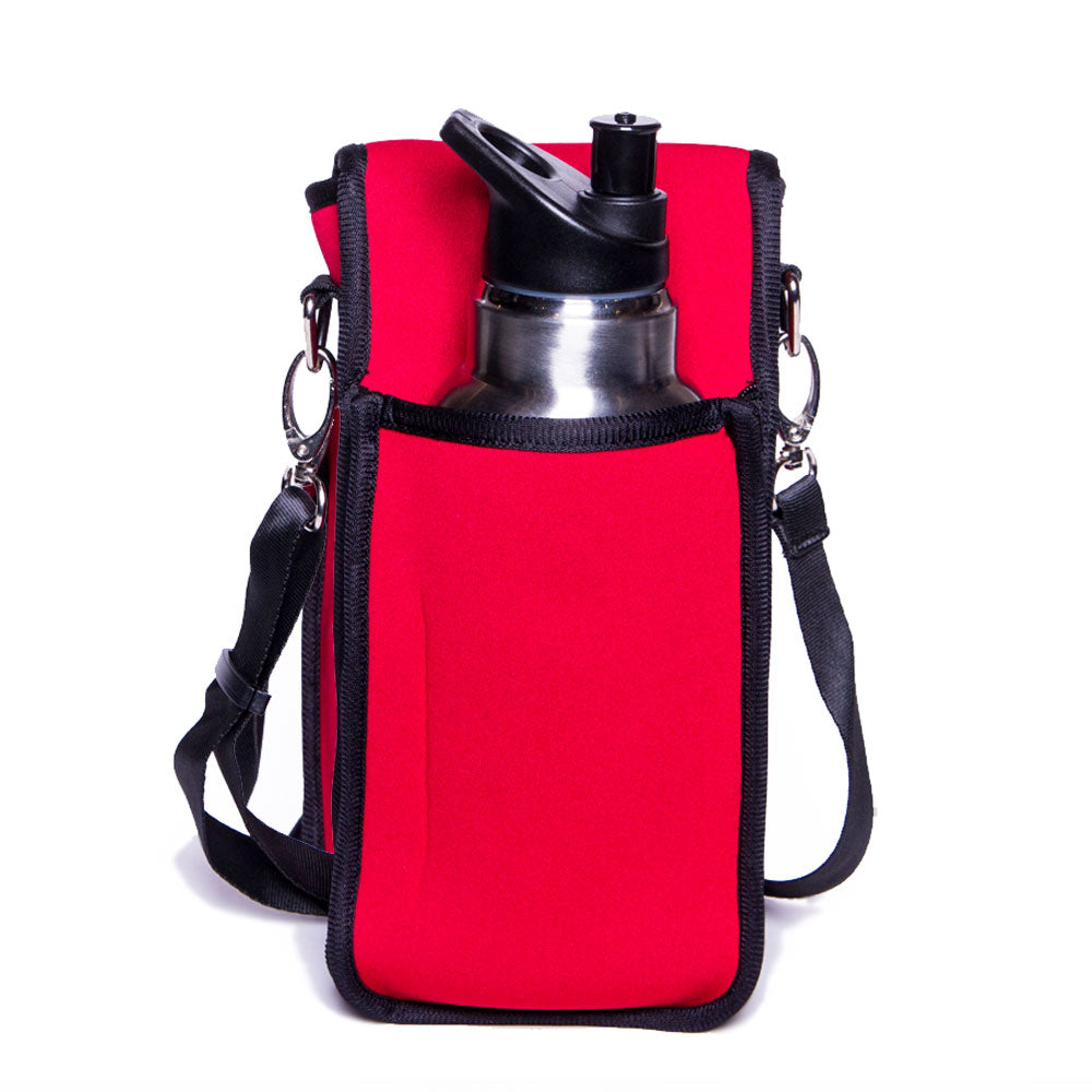 crossbody travel bag with water bottle holder