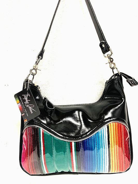 Diamond Pleat El Dorado Hobo Bag - Mexican Blanket / Lime Green - Red – Trophy  Queen