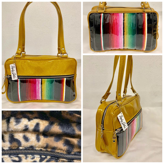 Roadster Shoulder Bag - Mexican Blanket with Clear Overlay / Tangerine – Trophy  Queen