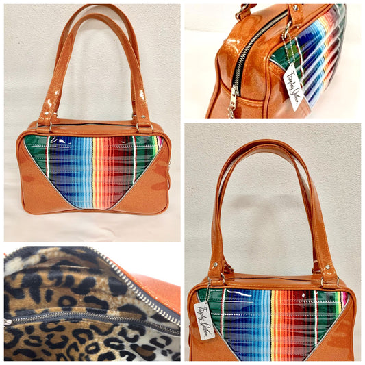 Roadster Shoulder Bag - Mexican Blanket with Clear Overlay / Tangerine – Trophy  Queen