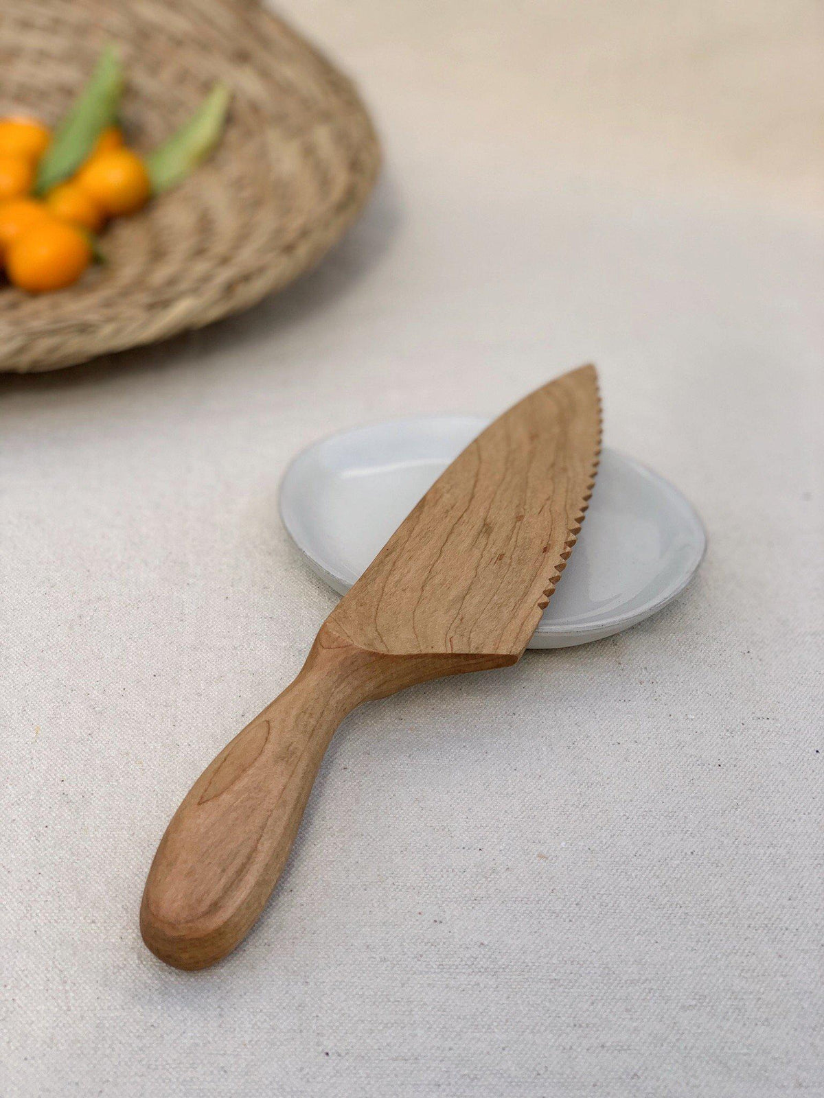 Handmade Maple Wood Flat Paddle Spatula - Four Leaf Wood Shop