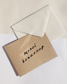 Merci Beaucoup Thank You Card by Wilde House Paper