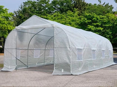 Outsunny 20' x 10' x 7' Deluxe High Tunnel Walk-in Garden Greenhouse Kit