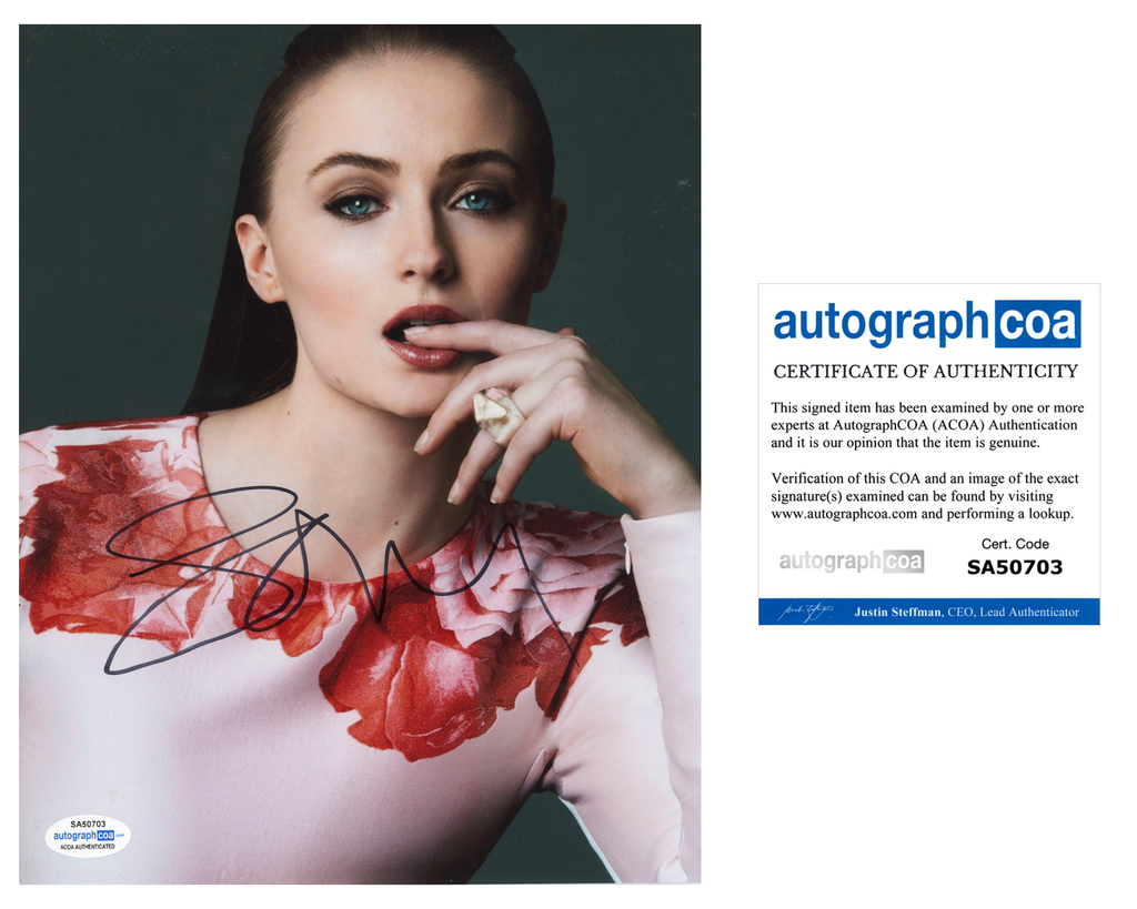 Sophie Turner Sexy Game Of Thrones Signed Autograph 8x10 Photo Acoa Outlaw Hobbies Authentic