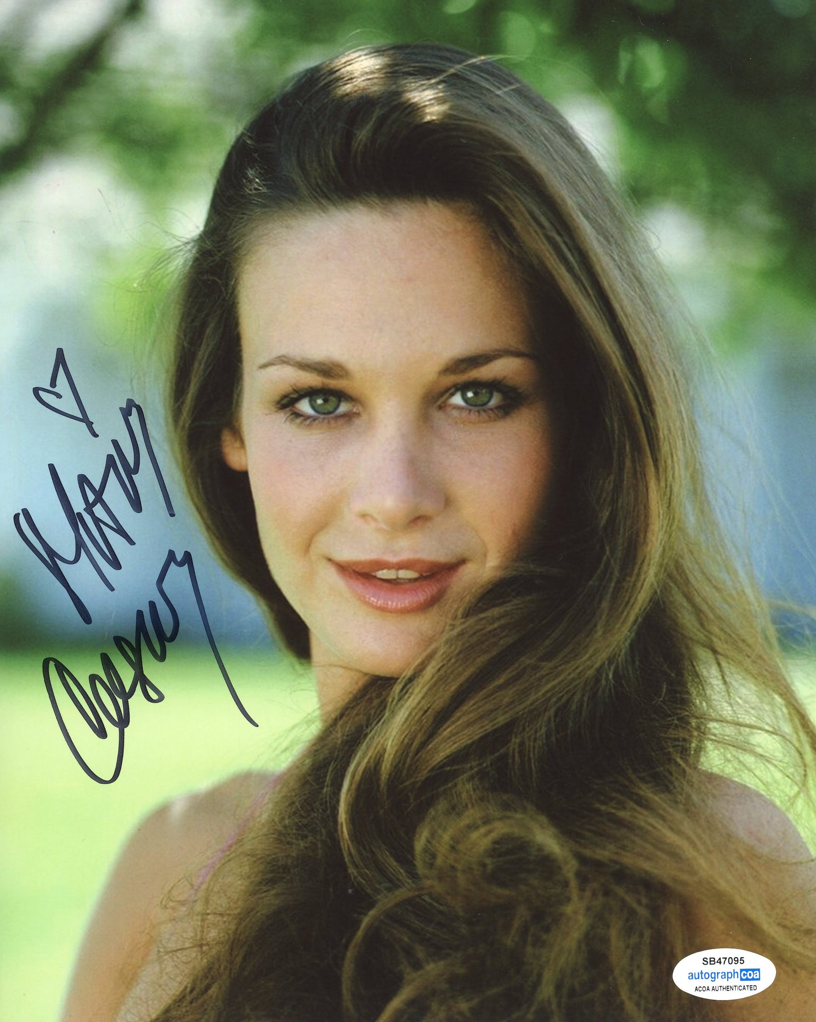 Mary Crosby Dallas Signed Autograph 8x10 Photo ACOA Outlaw Hobbies