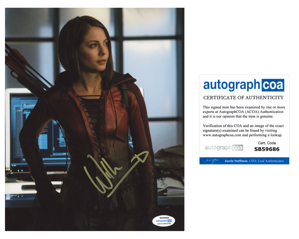 Willa Holland Arrow Signed Autograph 8x10 Photo Acoa Outlaw Hobbies Authentic Autographs 5261