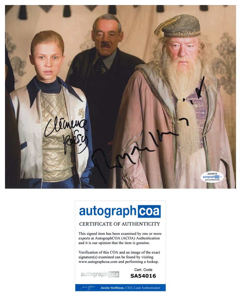 Clemence Poesy Roger Lloyd Pack Harry Potter Signed Autograph 8x10 Photo Acoa Outlaw Hobbies Authentic Autographs