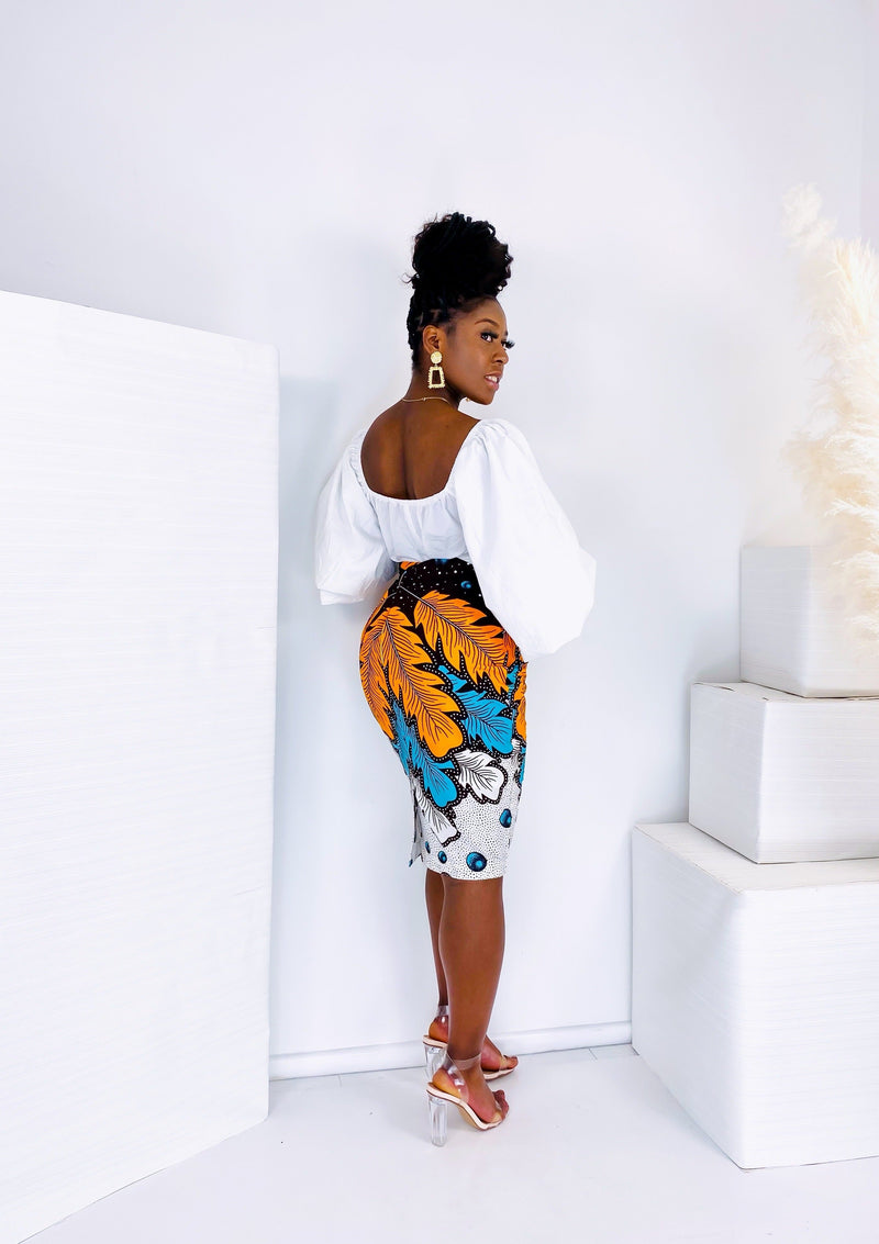 African Print Skirt - Rusha