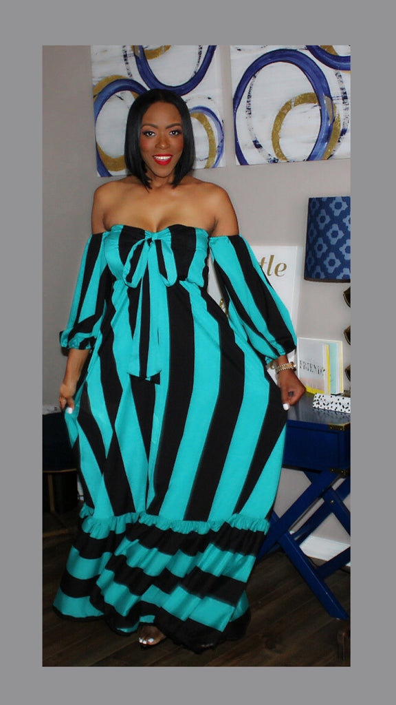 turquoise maxi