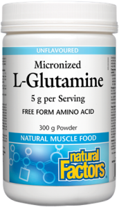 Natural Factors Micronized L-Glutamine 5g (300g)