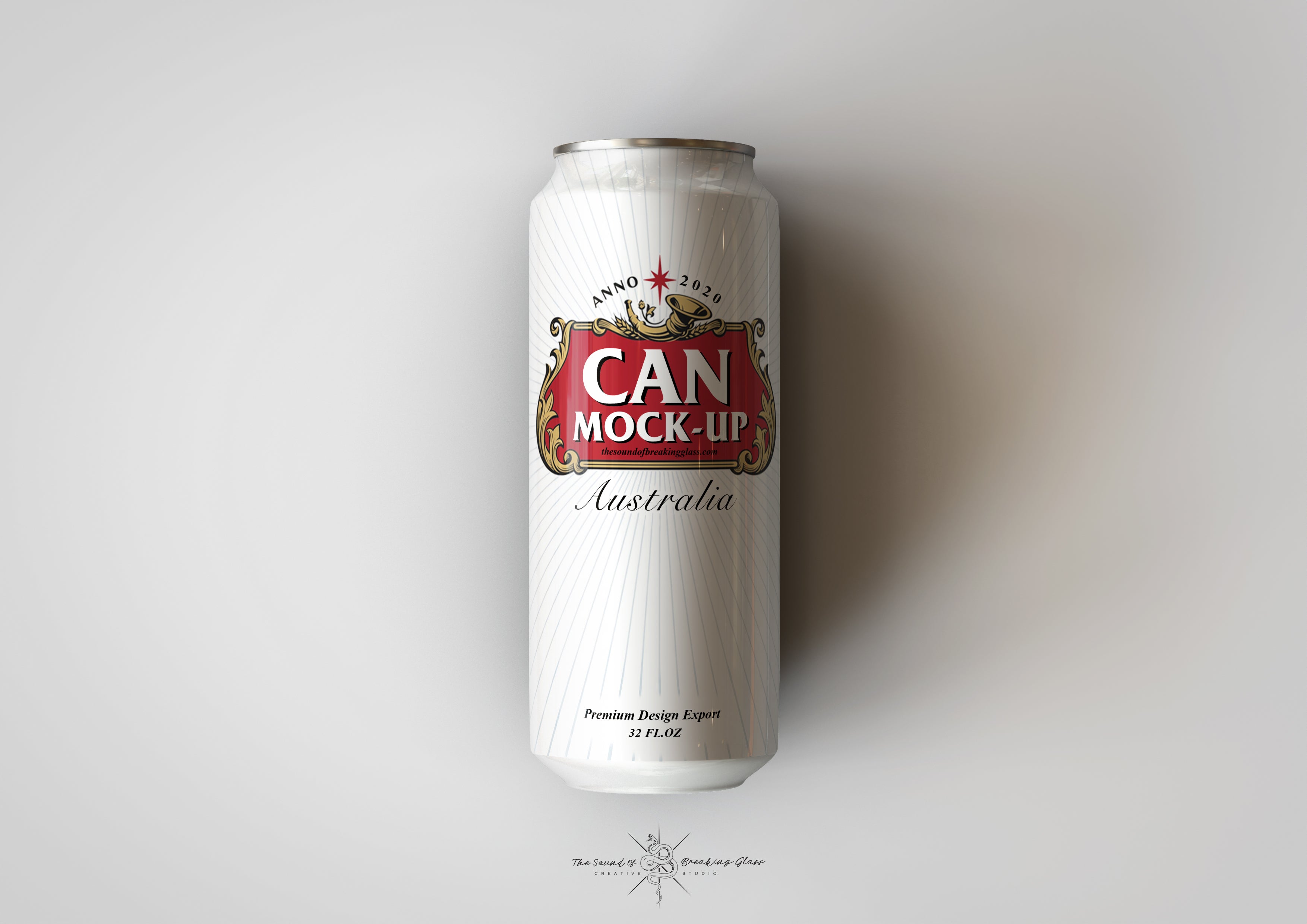 Download Crowler Beer Can Mock Up Soda Can Mock Up 32 Us Fl Oz The Sound Of Breaking Glass Creative Studio