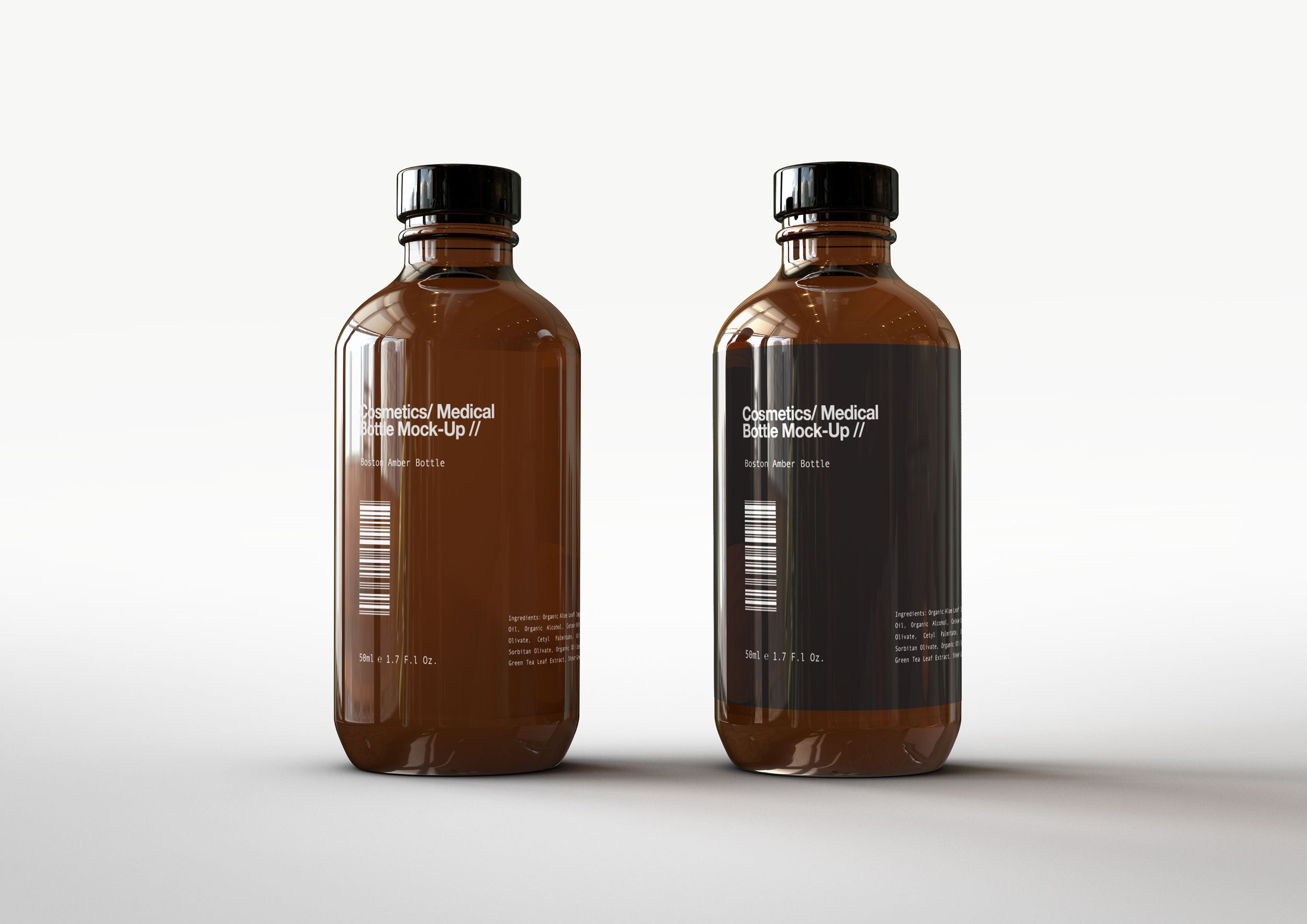 Download Frosted Dark Amber Pills Bottle Mockup