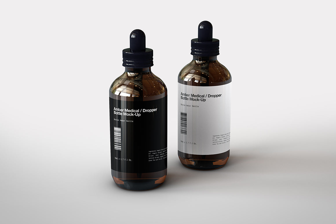 Download Amber Dropper Bottle Mock-Up | CBD | Hemp Oil Dropper ...