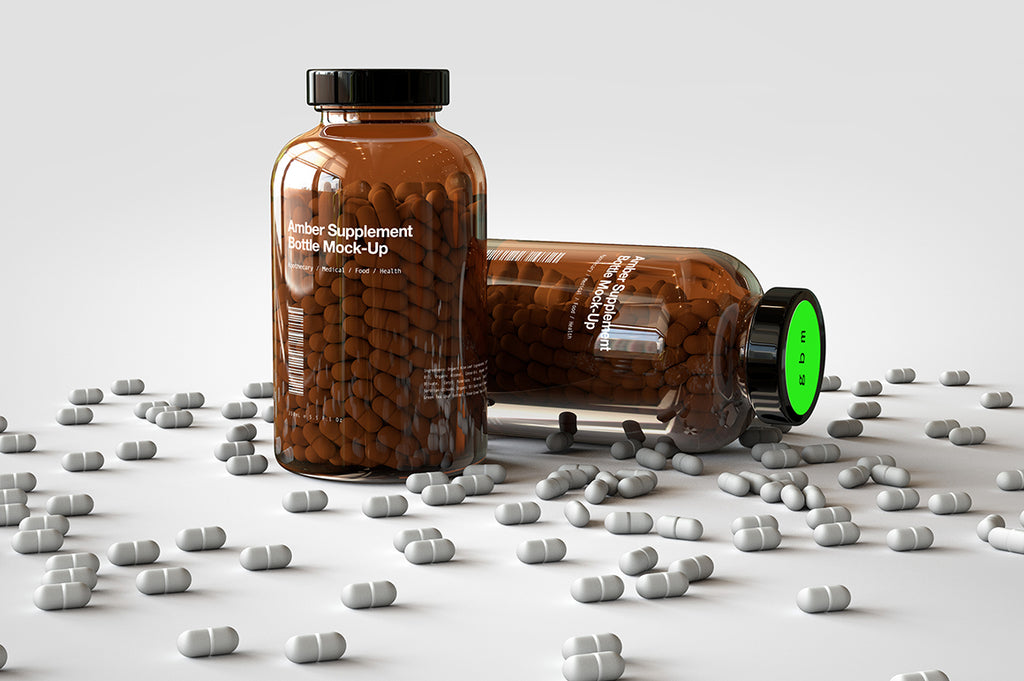 Amber Pill Bottle Mock-Up / 35 Best Mockups: Download Realistic PSD Mock-ups | Design ... - This ...