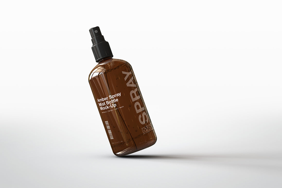 Download Amber Mist Spray Spritzer Bottle Mock Up The Sound Of Breaking Glass Creative Studio