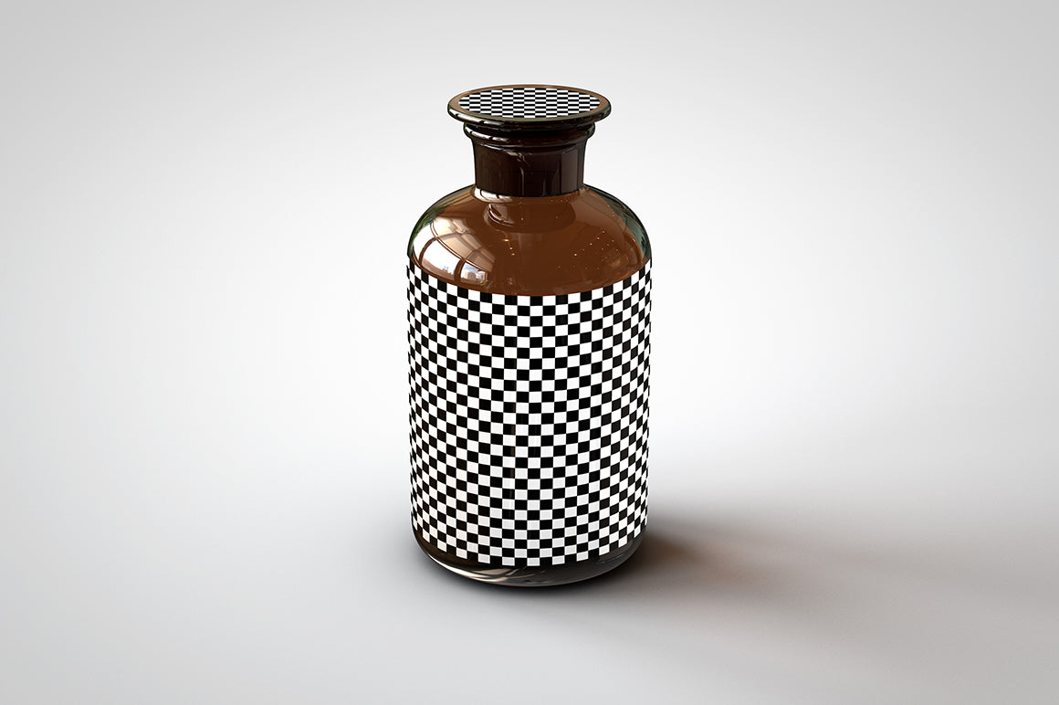 Download Amber Apothecary Bottle Mock-Up | Miron Glas Jar Mock-Up ...