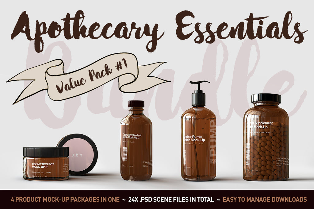 Download Apothecary Essentials Mock Up Bundle Edition 2 The Sound Of Breaking Glass Creative Studio