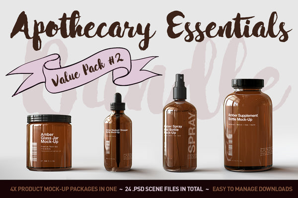 Download Apothecary Essentials Mock Up Bundle Edition 2 The Sound Of Breaking Glass Creative Studio PSD Mockup Templates