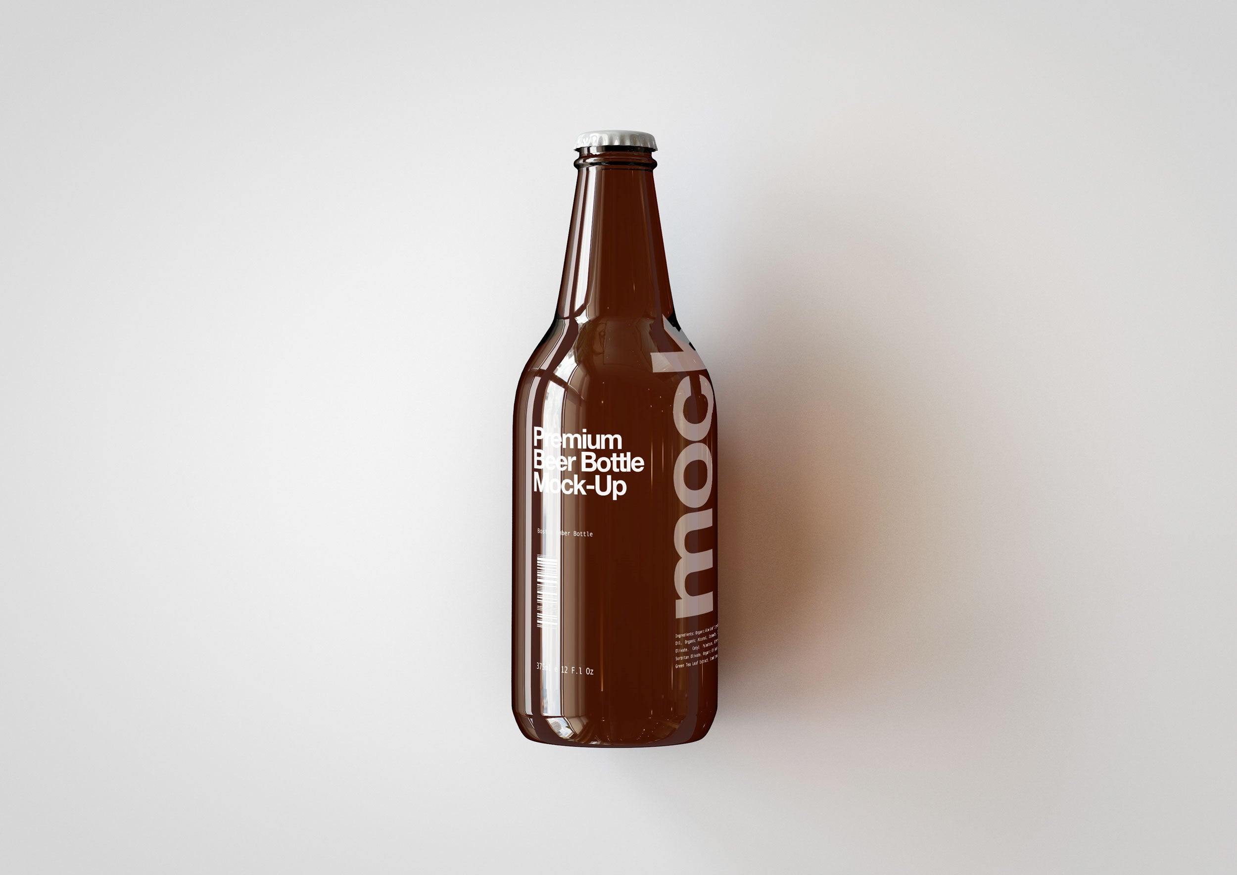 Download Amber Glass Beer Bottle Mock-Up | Lager Bottle Mock-Up - The Sound Of Breaking Glass - Creative ...