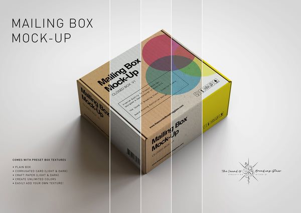 Plain & Corrugated Cardboard Shipping Box | Mailing Box Mock-Up – The ...