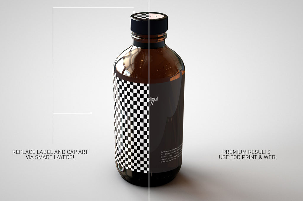 Download Amber Cosmetics Bottle Mock-Up | Medical Bottle Mock-Up - The Sound Of Breaking Glass - Creative ...