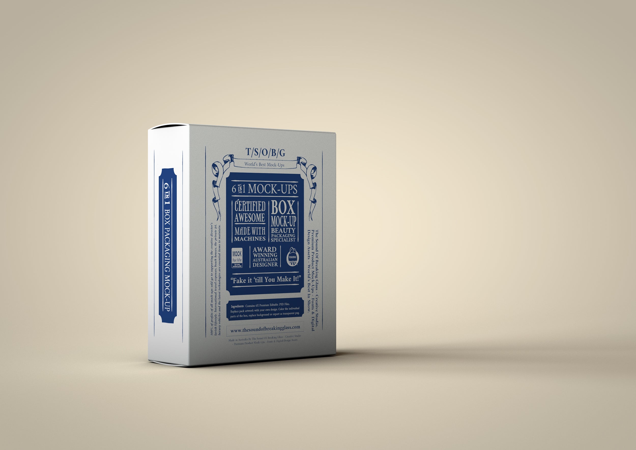 Deluxe Box Packaging Mock Up The Sound Of Breaking Glass Creative Studio