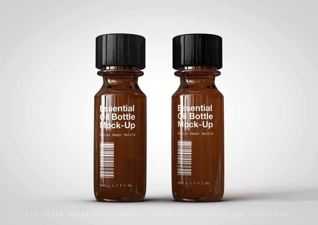 Download Essential Oils Bottle Mock-Up | Amber Glass Vial Bottle Mock-Up - The Sound Of Breaking Glass ...