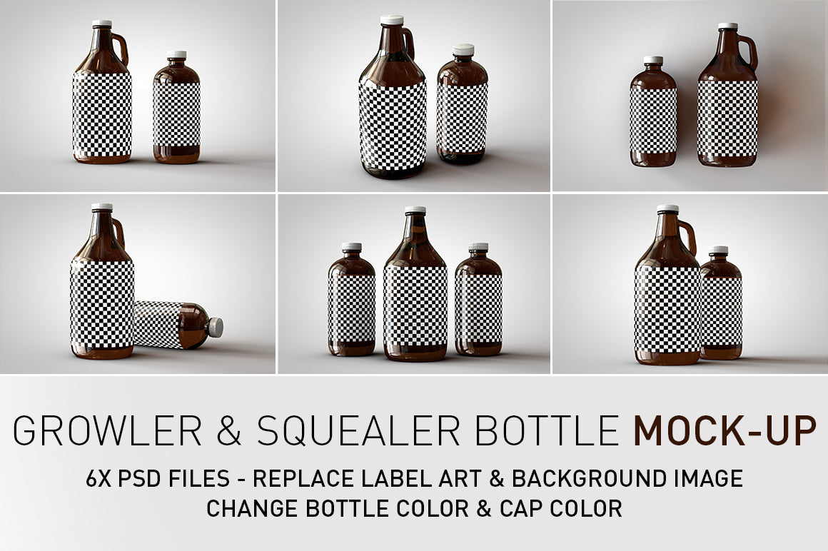 Growler Craft Beer Jug Mock-Up | Squealer Beer Bottle Mock-Up – The Sound  Of Breaking Glass - Creative Studio