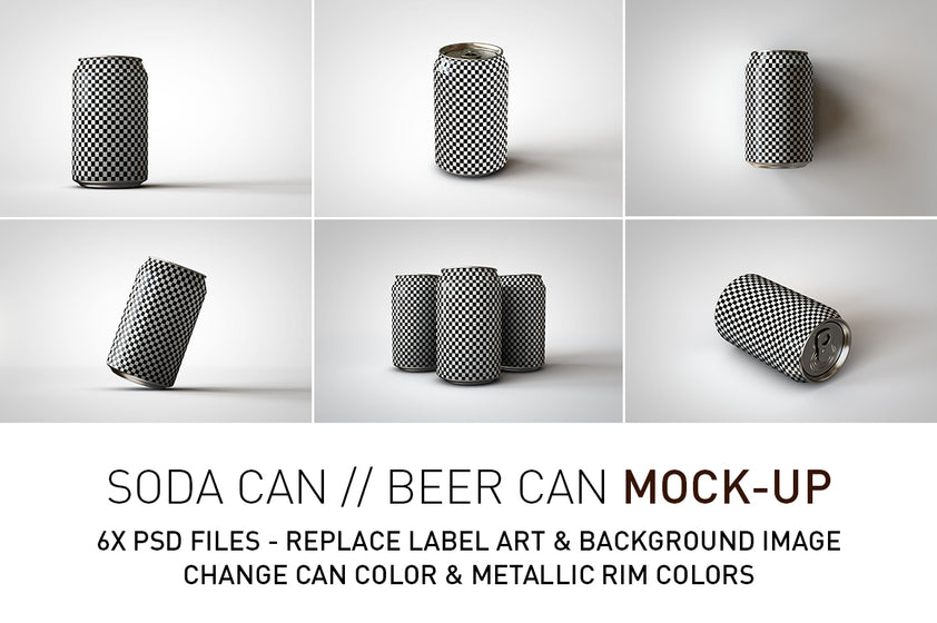 Download Soda Can | Beer Can Mock-Up - 355ml-375ml US 12 Fl oz ...