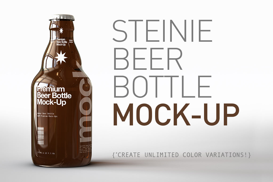 Download Stubby Beer Bottle Mock Up Steinie Beer Bottle Mock Up The Sound Of Breaking Glass Creative Studio