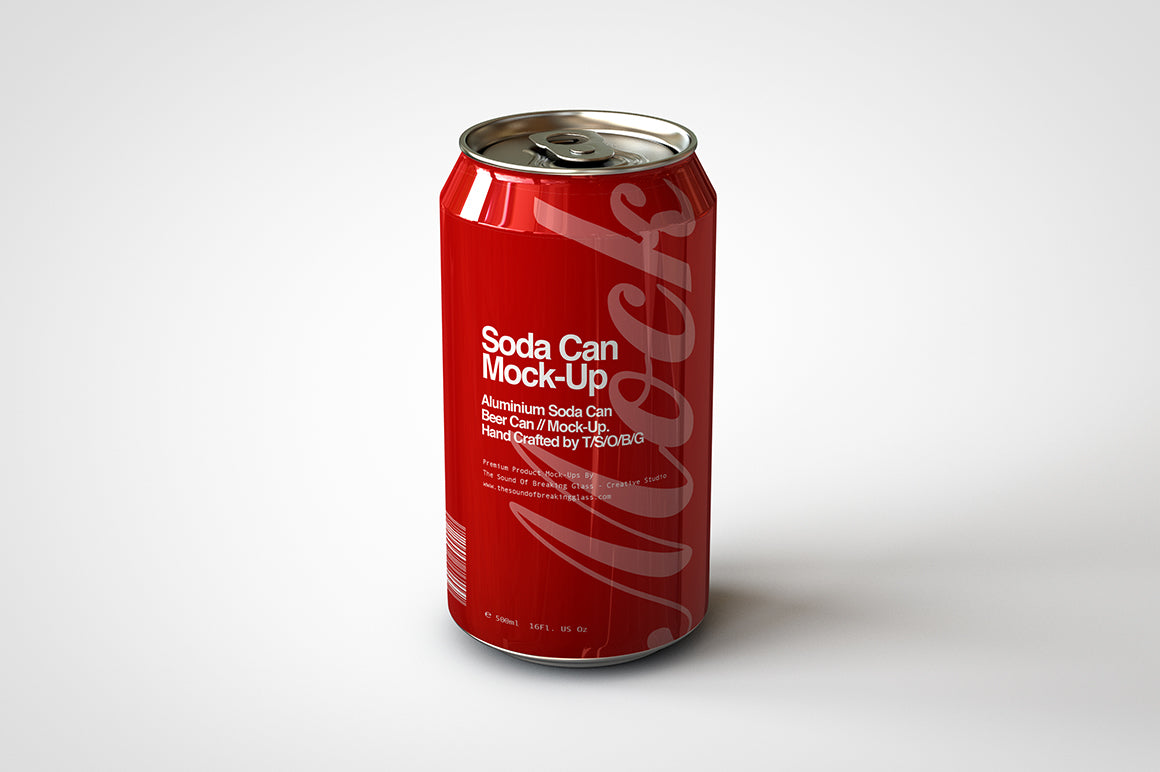 Download Soda Can | Beer Can Mock-Up - 440ml - 500ml - The Sound Of ...