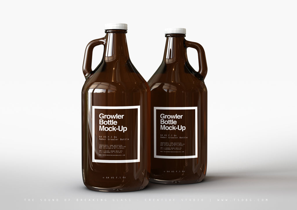 Download Growler Beer Bottle Mock-Up | Craft Beer Jug Mock-Up - The ...