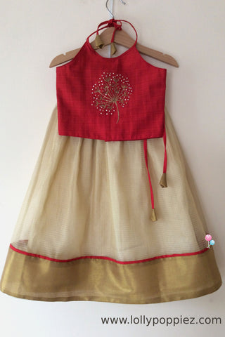 onam dress for kids