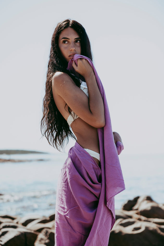 MINI NET SARONG - PURPLE