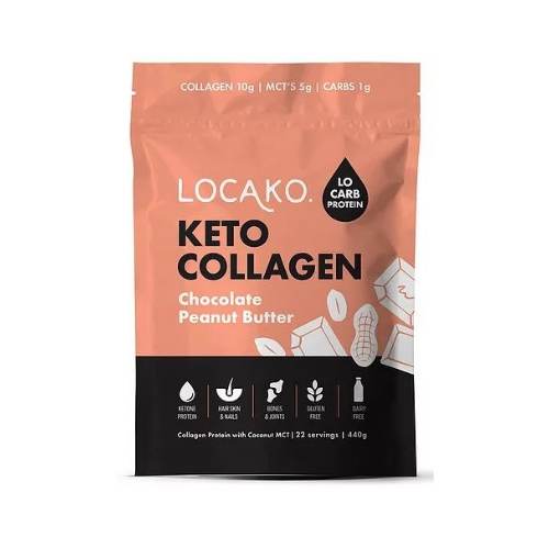 Keto Collagen Chocolate Peanut Butter 440gm — Low Carb