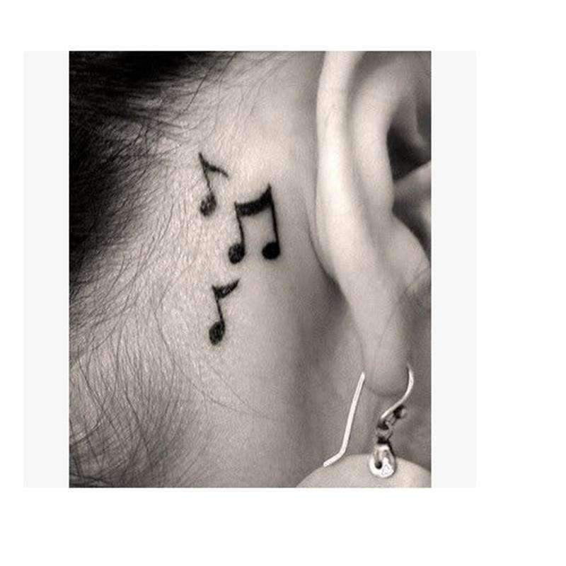 Musical Notes Tattoos – Tattoo for a week