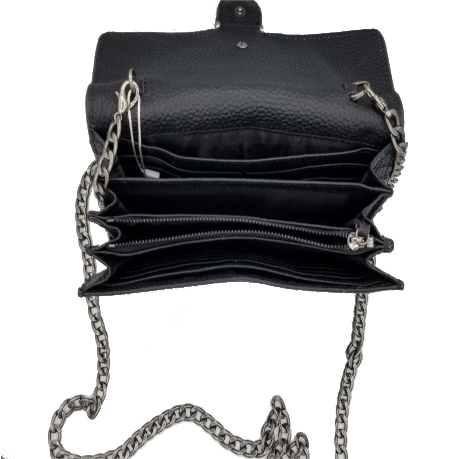 Black Leather SteamPunk Crossbody Bag | Women's Purses - Edgy Couture
