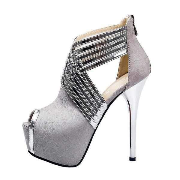 womens grey heels